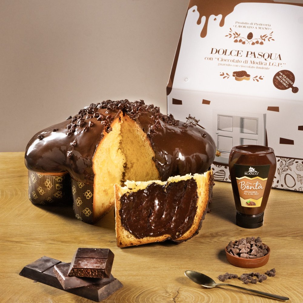 Colomba Artigianale da 1 KG + 190 gr di irresistibile crema per personalizzare ogni tua fetta