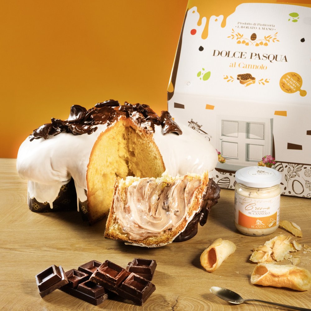 Colomba Artigianale da 1 KG + 190 gr di irresistibile crema per personalizzare ogni tua fetta