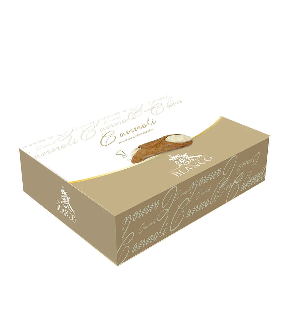 6 Cannoli medi ripieni di deliziosa crema siciliana