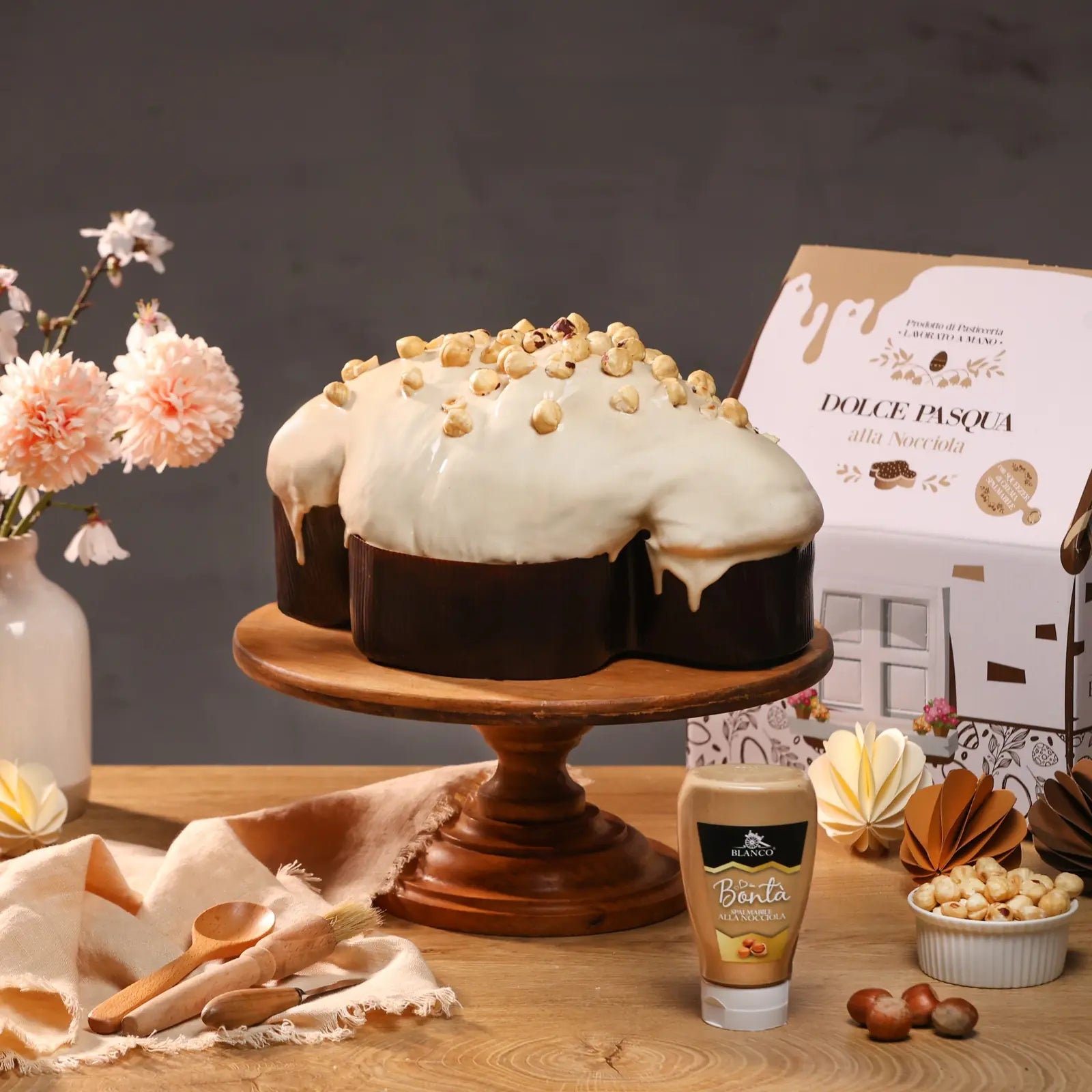 Colomba alla Nocciola 1kg + 190 gr di crema spalmabile